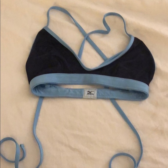 Mizuno navy and light blue bikini top. - Picture 1 of 3